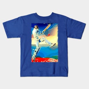 World Cup cricket batsman Kids T-Shirt